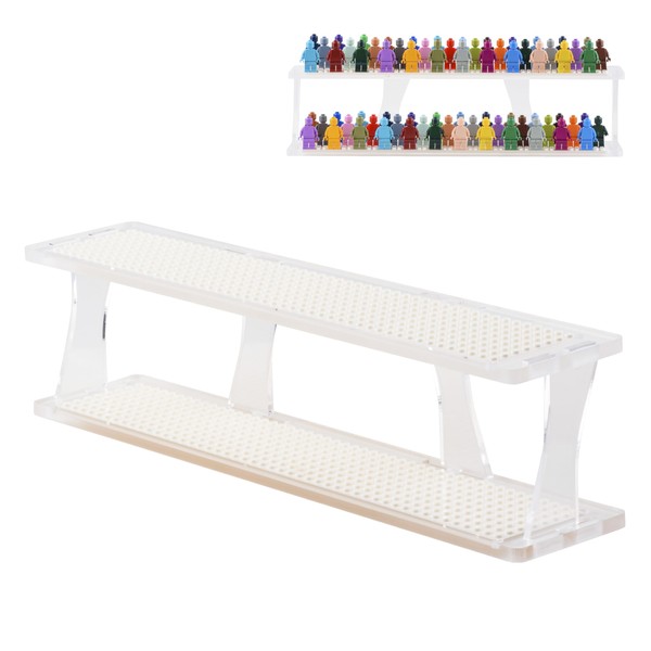Tapeera Tabletop Stackable Minifigure Display Case Holds Up to 72