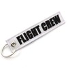 Rotary13B1 FLIGHT CREW - Jet Tag Key Chain WHITE/Black Letters