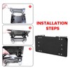 License Plate Bracket Black Stainless Steel Winch License Plate Holder