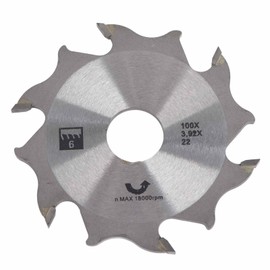 Fafeicy Carbide Biscuit Joiner Blade 100mm 4-Inch 8 Teeth 18000rpm for Woodworking Saw Blade