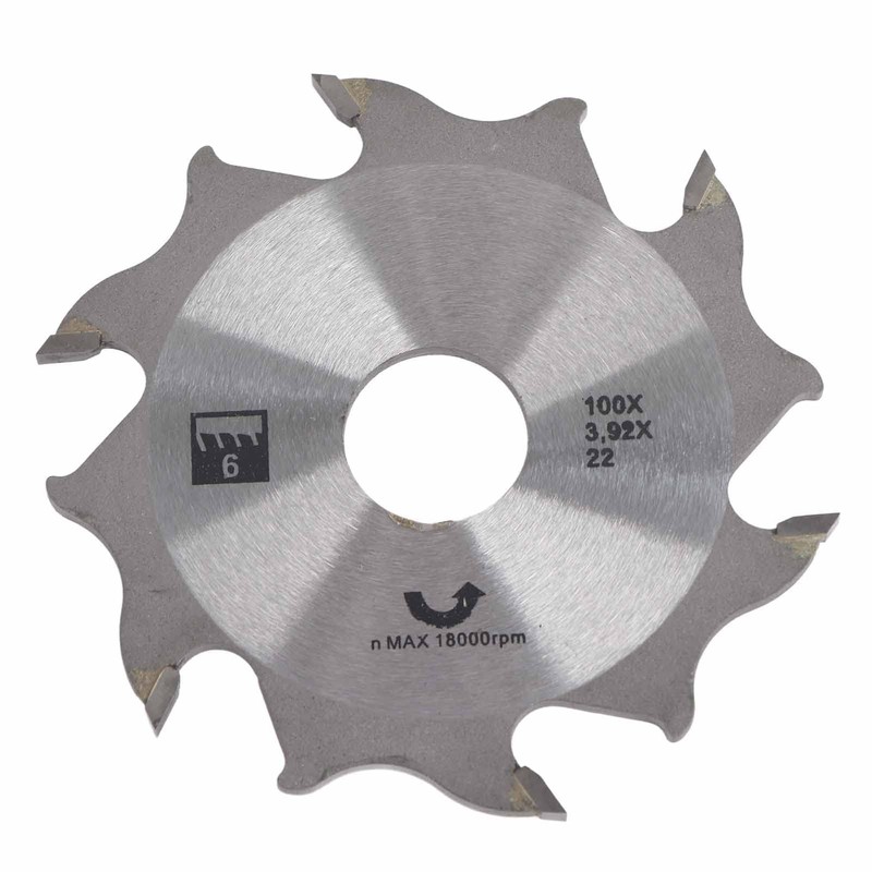 Fafeicy Carbide Biscuit Joiner Blade 100mm 4-Inch 8 Teeth 18000rpm