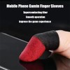 Finger Sleeves for Gaming,6 Pack Gaming Finger Sleeves,Black Thumb Sleeve