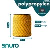 SNURO Polypropylene Rope (2 mm, 100 m, Blue with Yellow