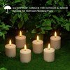 KunSwenn Waterproof LED Votive Candles Flickering with Timer Remote, 6PCS