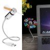 Diyeeni Mini Ventilador Flexible USB, Pantalla de Mensaje programable LED