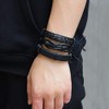 Chamqueen Woven Leather Bracelet Combination Gifts For Men and Boys