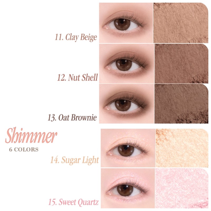 DASIQUE Mood Single Shadow 1.2~1.5g, Shade:34 Dark Mahogany(Matte)