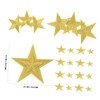 SHINEOFI 32pcs Star Iron On Patches Star Shape Embroidered Patches