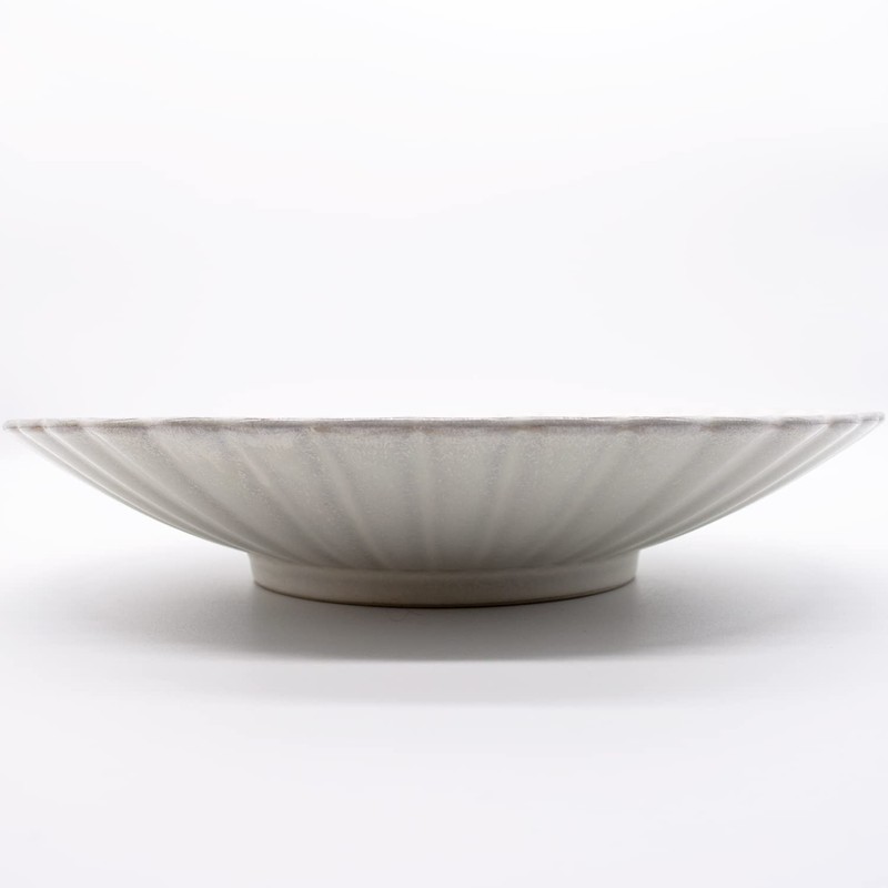 Hana Plate, Plate, Large, Approx. 9.1 inches (23 cm), Ginhaku,