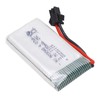 RC Aircraft Lithium Battery 3.7V 1100mAh with SM Black Plug