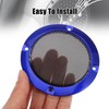 X AUTOHAUX 2pcs 3" Blue Car Audio Speaker Cover Mesh