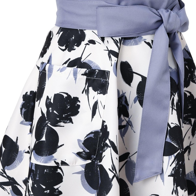 Francfranc Silhouette Full Apron, Blue
