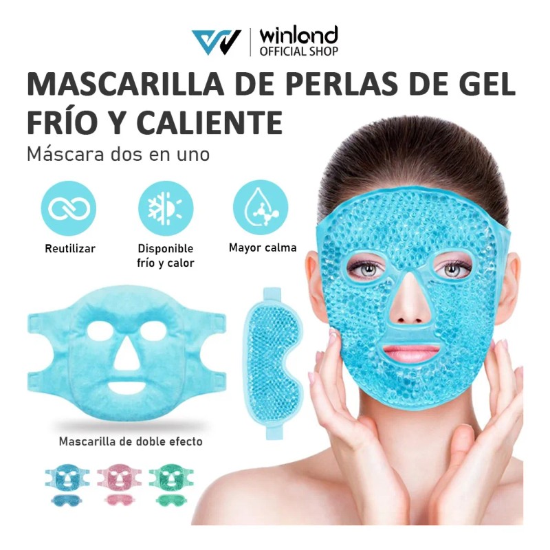 2pcs Máscaras De Fria Caliente Para Ojos Y Cara Reutilizable