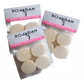 ROALDAN Esponjas Cosmética De Maquillaje 8 Cuñas C/u,  Bolsa 4 Pz