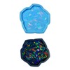 HUANIZI Holographic Coaster Mold for Resin Casting Silicone Resin Coaster