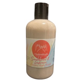 Chakra Wash Handmade Unisex Body Wash - Creamy Vegan & Cruelty-Free,For Men, Women, Children & Pets, No Animal Ingredients, Non GMO - Created for the entire Household (Sandalwood & Cashmere) -10oz