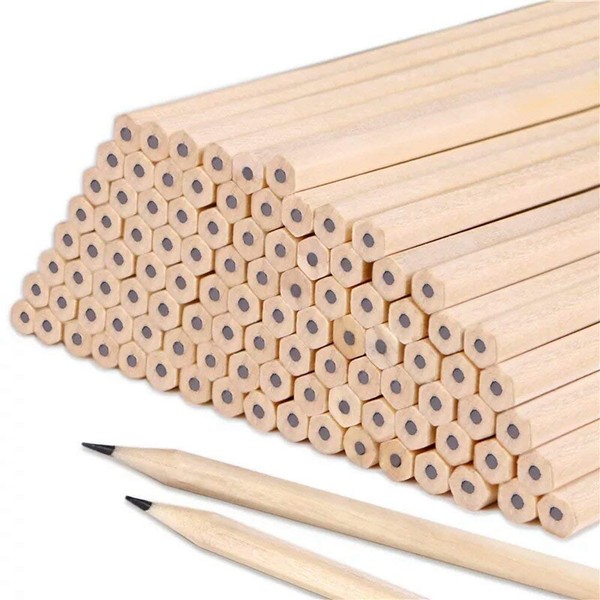 AOI HB Pencils Set Natural Graphite Wood Hexagonal Drawing Writing
