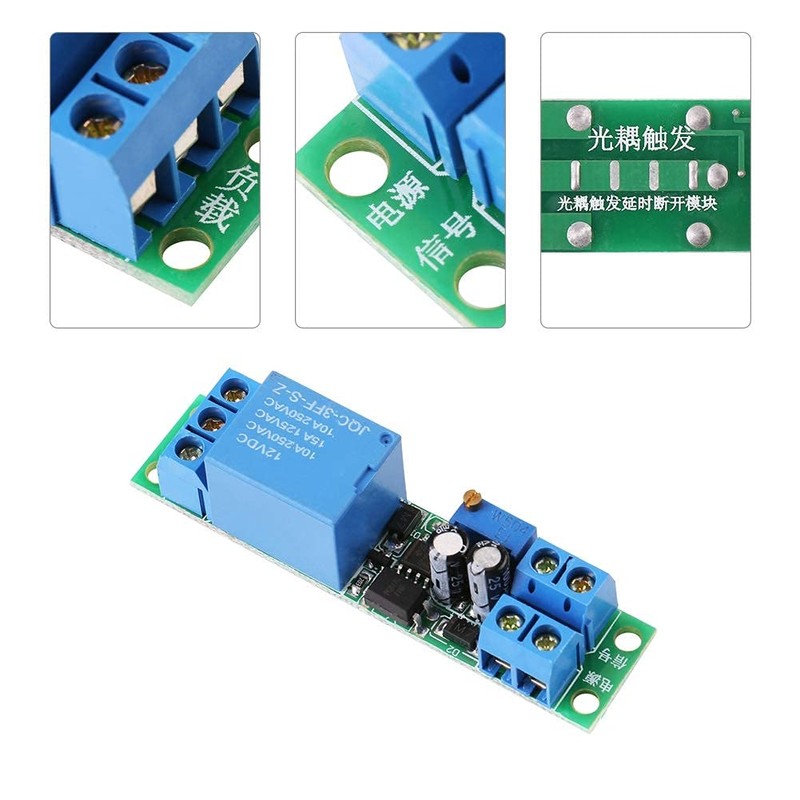 Timer Relay Module 1PCS DC12V Adjustable Signal 0 to 25