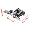 ASHATA 2 Port Serial RS232 PCI-E Interface Card, PCI-E to