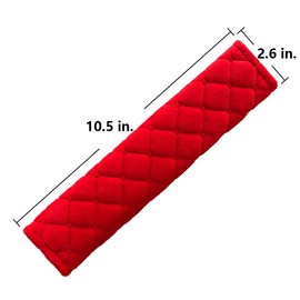 MIRKOO Car Seat Belt Cover Pad, 2-Pack Soft Car Safety Seat Belt Strap Shoulder Pad for Adults and Children, Suitable for Car Seat Belt, Backpack, Shoulder Bag, Laptop Computer Bag