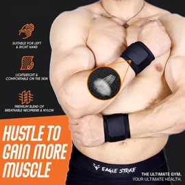 Libershine Wrist Bandages, Pack of 2 Wrist Support Wrist Bandage Fitness Hand Bandage Wrist Bandage Wrist Bandage with Velcro Fastening Wrist Wrap