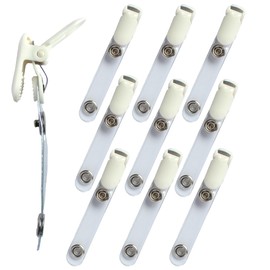 Inspected in Japan Band Clip Moving Pocket Name Tag 10 Pieces (White) Inspected in Japan