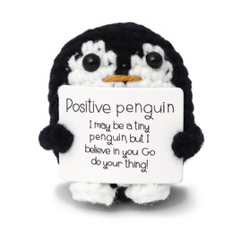 FHBHJNATC Penguin Gift, Positive Penguin, Penguin Toy, Cheerful Gift For Friends, Encouragement, Party Decoration, Farewell Gift, Colleagues, Farewell Gift