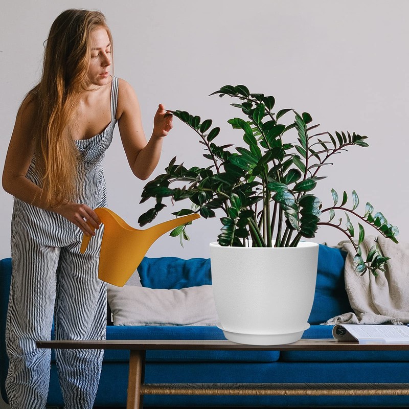 WOUSIWER Plant Pots 10/9/8 inch, Set of 3 Modern Decorative