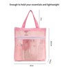TOPASION Mesh Shower Caddy Bag Portable Small Hanging Toiletry Tote