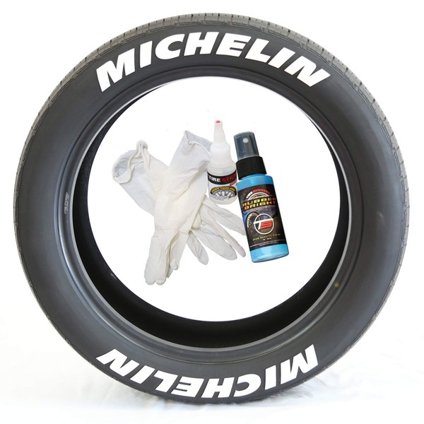 Tire Stickers Michelin Tire Lettering - Permanent Decals with Glue