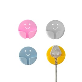 YCSSSD - Organizadores de enchufes de alimentación, soportes autoadhesivos para enchufes de cocina, ganchos para enchufes de pared, cables de alimentación, 4 unidades