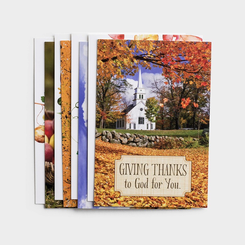 DaySpring - Thanksgiving Blessings – 8 Fall Design Assortment with