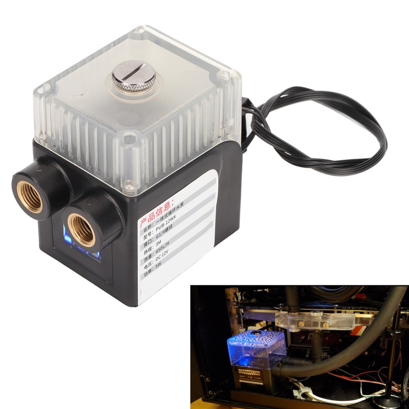 Computer Cooler Pump Ultra Quiet G1/4 Thread 12V 4pin Connector
