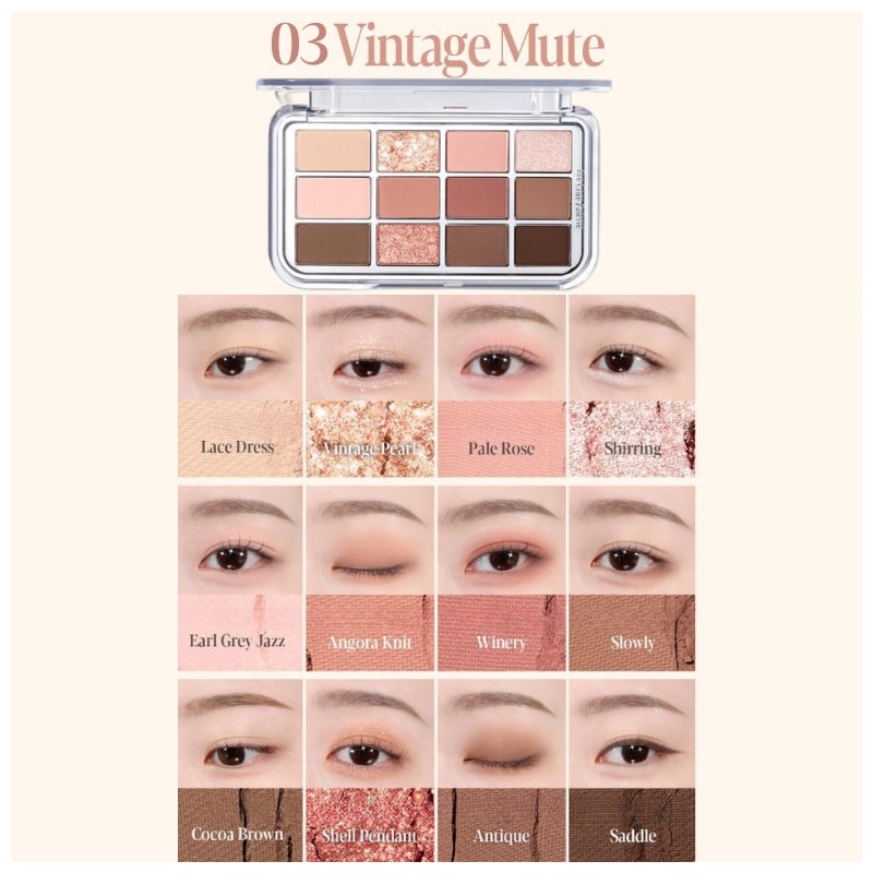 ESPOIR Eye Core Palette 9g, Color:05 Sweet Persimmon
