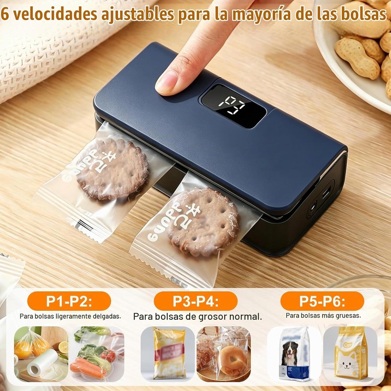 Mini Sellador Y Cortador De Bolsas OBEST 73912 2 en