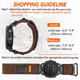 Compatible Fenix 5 Band 22mm Width Soft Nylon Watch Strap for Fenix 5 Plus/Fenix 6/Fenix 6 Pro/Fenix 7/exip/Forerunner 935/945/Approach S60/Quatix 5