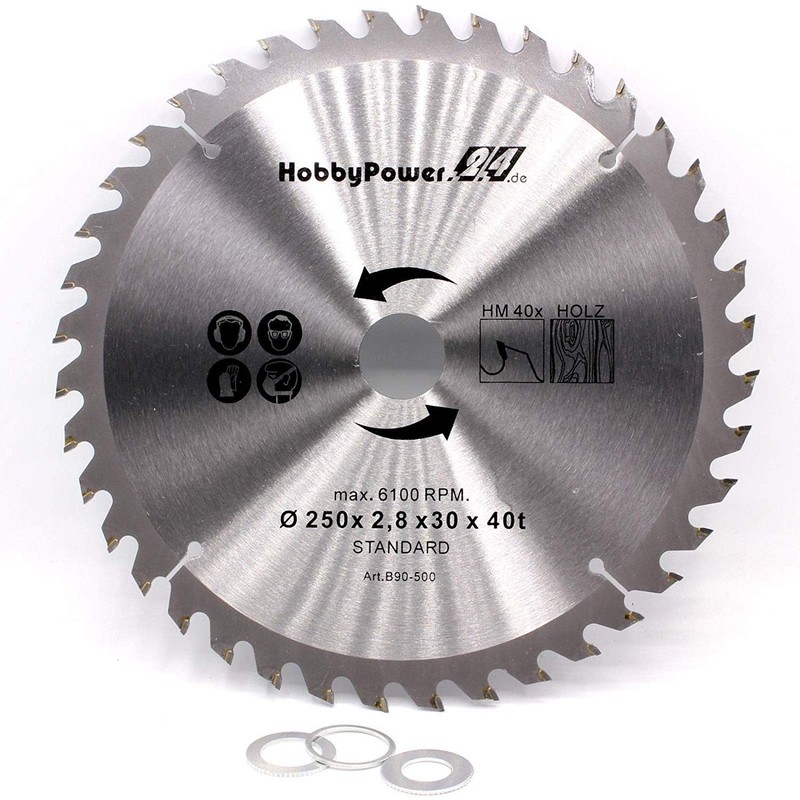 Circular Saw Blade 250 x 30 mm 40 Teeth Ideal