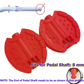 YehVeh 2 Pair Toddler Tricycle Pedals Replacement 5/16 inch Spindle Axle Kids Trike Flat Pedal Footrest for Red Rider Trike Outdoor Toddler Trikes Toddler Bike with Push Handle Stroller Baby Trikes