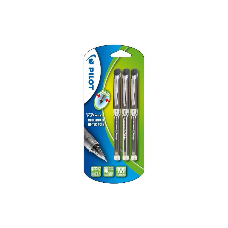 Pilot V7 Grip Liquid Ink Rollerball 0.7 mm Tip (Pack