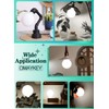 OMAYKEY 12W Dimmable Large LED Globe Opal Glass Bulb, 5000K
