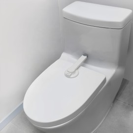 Child Safe Toilet Lock (Pack of 2), Swivel Locking System for Toilet Seat & Lid, GS Certified, Quick Installation No Drilling, Baby and Toddler Safety in the Bathroom