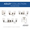 Adley Collection 1-Light Clear Glass New Traditional Flush Mount Light