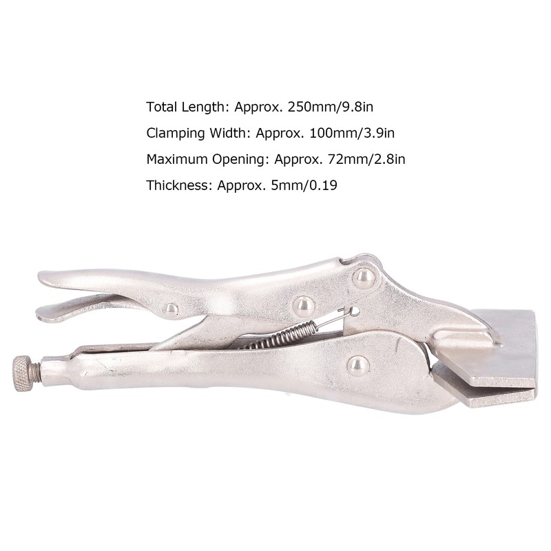 Flat Locking Pliers Steel Adjustable Flat Head Vise Locking Grip