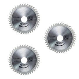 DEFIYEAR 3 Pieces 115mm Wood Cutting Blade, Circular Saw Blades Carbon Steel - 40 Teeth TCT for Woodworking, Compatible with Angle Grinders, Includes 20mm & 16mm Reduction Rings for Precision Cuts