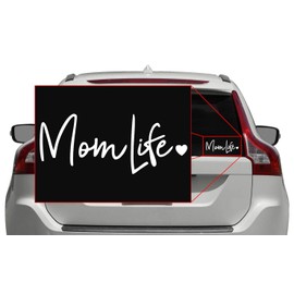 CCI Mom Life Decal Vinyl Sticker|Cars Trucks Vans Walls Laptop (White, 7.5")