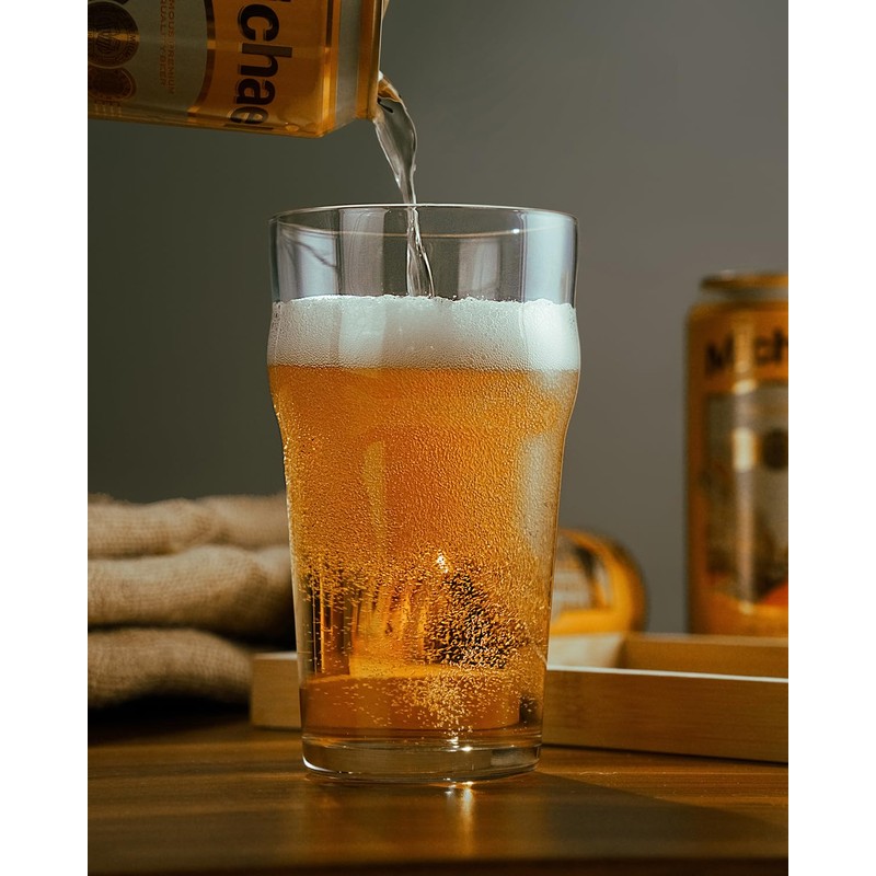 Pint Glasses,20oz British Beer Glass,Classics Craft Beer Glasses,Premium Beer Glasses