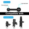 (Long:4") 25mm / 1 inch to 17mm Ball Adapter for