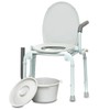 ProBasics Drop Arm Adjustable Bedside Folding Commode Chair Portable with