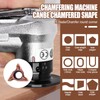 Mini 45° Pneumatic Chamfering Machine Set with 2PCS Replaceable Precision