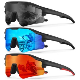 KALIYADI Mens-Sunglasses Polarized Running-Sunglasses: Sports Sunglasses Men Women UV400 Protection for Cycling Fishing